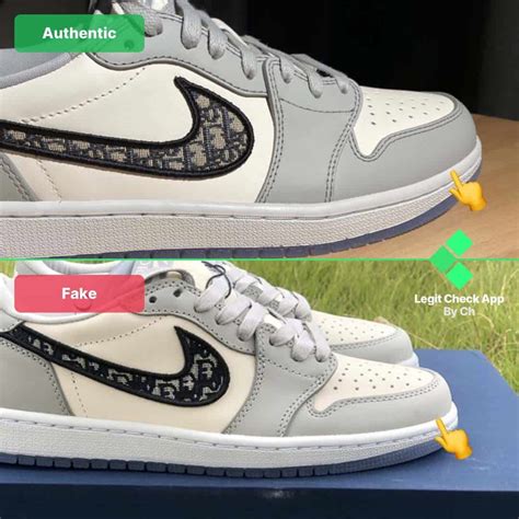 dior jordan 1 low real vs fake|jordan dior original.